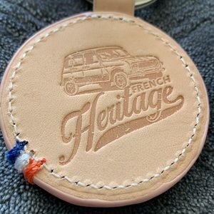 RENAULT SPORT FRENCH HERITAGE LEATHER KEY RING